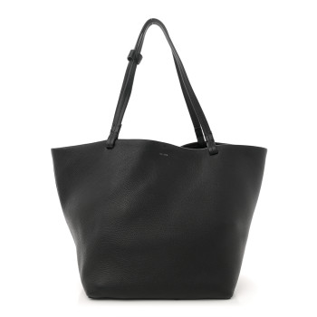 THE ROW Grained Calfskin Park Tote Three Black