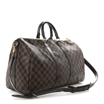 LOUIS VUITTON Damier Ebene Keepall Bandouliere 45