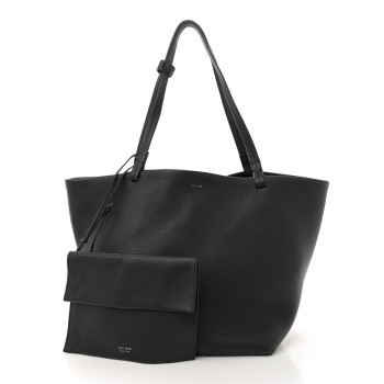 THE ROW Grained Calfskin Park Tote Three Black