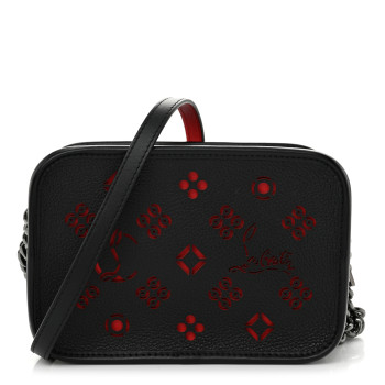 CHRISTIAN LOUBOUTIN Calfskin Small Radioloubi Black