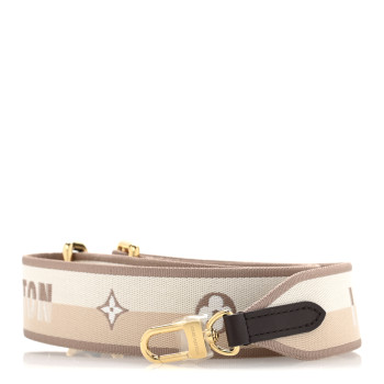 LOUIS VUITTON Jacquard Speedy Bandouliere 20 Shoulder Strap Beige Brown