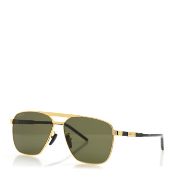 GUCCI Metal Aviator Sunglasses GG1164S Gold