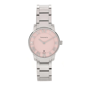 TIFFANY Stainless Steel 29mm Atlas 2-Hand Quartz Watch Pink