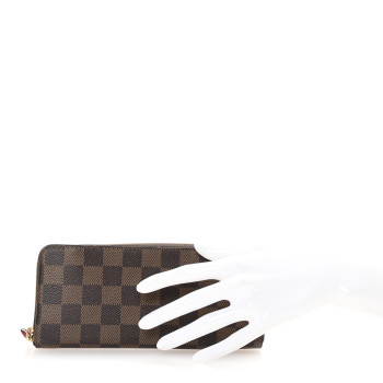 LOUIS VUITTON Damier Ebene Clemence Wallet