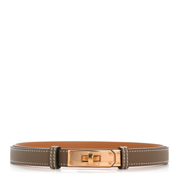 HERMES Epsom Kelly Belt Etoupe