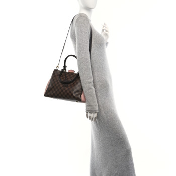 LOUIS VUITTON Damier Ebene Cuir Taurillon Brittany Magnolia