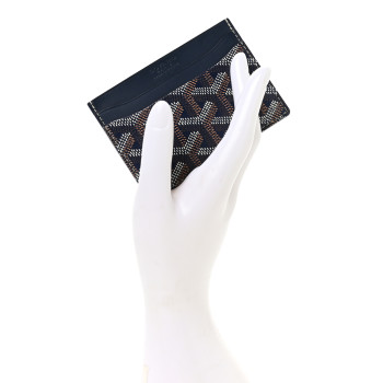 GOYARD Goyardine Saint Sulpice Card Holder Navy