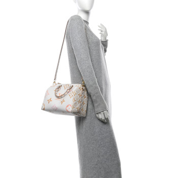LOUIS VUITTON Monogram Giant By The Pool 2.0 Speedy Bandouliere 25 Beige