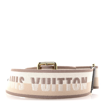 LOUIS VUITTON Jacquard Speedy Bandouliere 20 Shoulder Strap Beige Brown