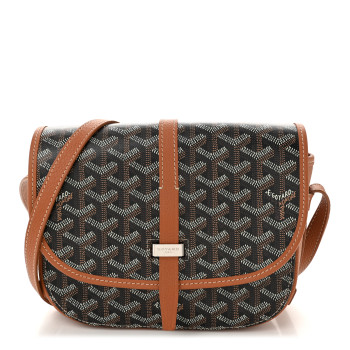 GOYARD Goyardine Belvedere II PM Messenger Bag Black Gold
