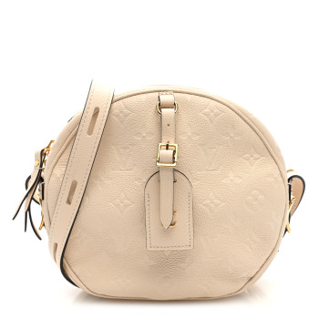 LOUIS VUITTON Empreinte Boite Chapeau Souple MM Creme