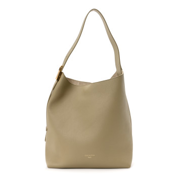 LOUIS VUITTON Grained Calfskin Low Key Hobo MM Clay