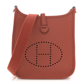 HERMES Taurillon Clemence Evelyne TPM Brique