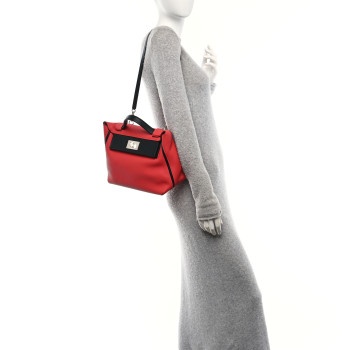 HERMES Togo Swift 24/24 29 Rouge Pivoine Black