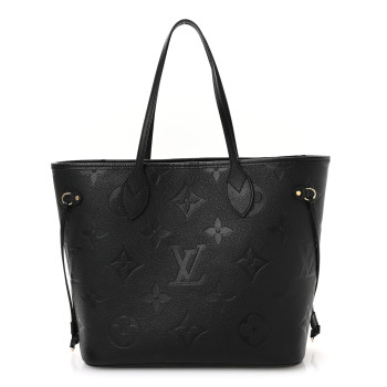 LOUIS VUITTON Empreinte Monogram Giant Neverfull MM Black