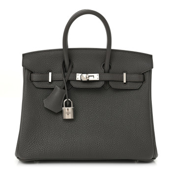 HERMES Togo Birkin 25 Etain