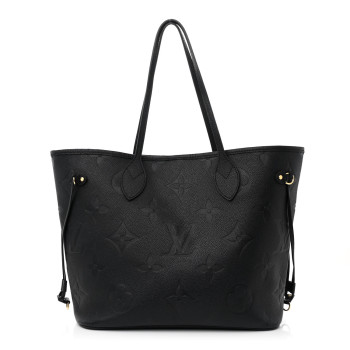 LOUIS VUITTON Empreinte Monogram Giant Neverfull MM Black