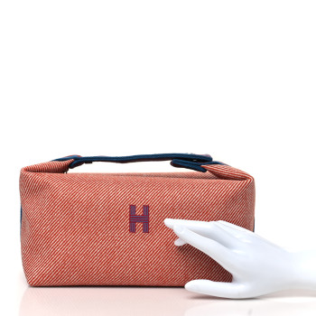 HERMES Wool Large Bride-A-Brac H Natte Pouch Tomette