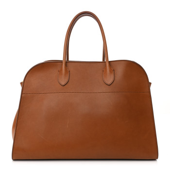 THE ROW Polished Saddle Calfskin Soft Margaux 15 Cuir