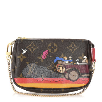 LOUIS VUITTON Monogram 2015 Christmas Animation Mini Pochette Accessories