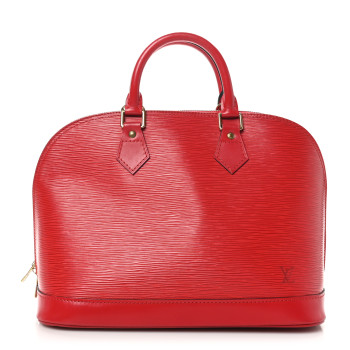 LOUIS VUITTON Epi Alma PM Castillan Red