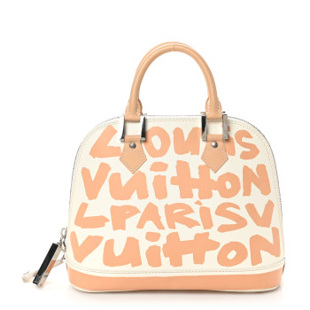 LOUIS VUITTON Graffiti Alma MM Peach