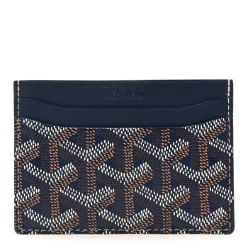 GOYARD Goyardine Saint Sulpice Card Holder Navy