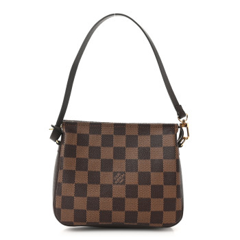 LOUIS VUITTON Damier Ebene Trousse Make Up Bag Pochette