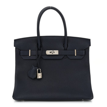 HERMES Togo BIRKIN 30 Bleu Nuit