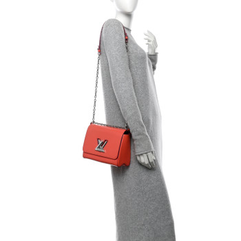 LOUIS VUITTON Epi Twist Shoulder Bag MM Coral