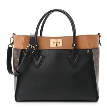 LOUIS VUITTON Calfskin Monogram On My Side Black