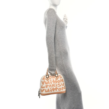 LOUIS VUITTON Graffiti Alma MM Peach