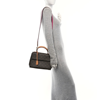 LOUIS VUITTON Monogram Cluny BB Bordeaux Fuchsia