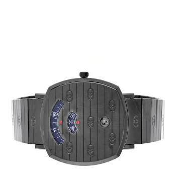 GUCCI PVD Stainless Steel 38mm Grip Quartz Watch Black