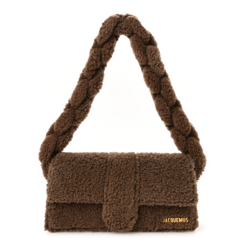 JACQUEMUS Shearling Le Bambidou Brown