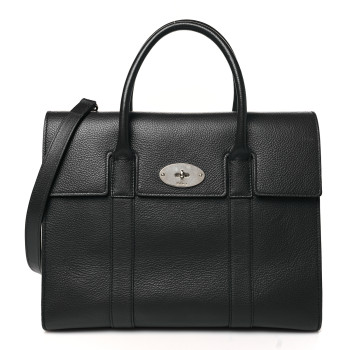 MULBERRY Soft Grain Calfskin Bayswater Navy