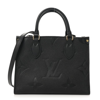 LOUIS VUITTON Empreinte Monogram Giant Onthego PM Black