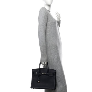 HERMES Togo BIRKIN 30 Bleu Nuit