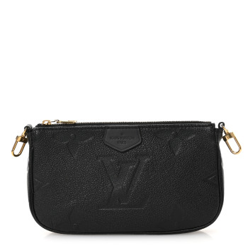 LOUIS VUITTON Empreinte Monogram Giant Multi Pochette Accessories Small Pochette Black