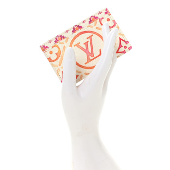 LOUIS VUITTON Monogram Tiles By The Pool Card Holder Coral