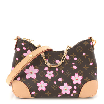 LOUIS VUITTON LV x TM Monogram Chery Blossom Boulogne Sakura Brown