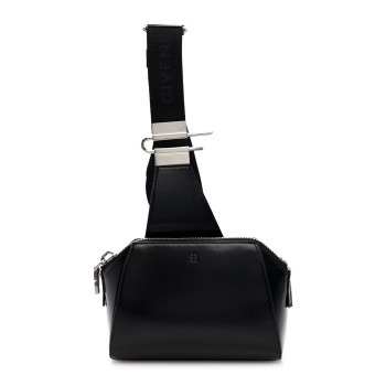 GIVENCHY Box Calfskin Antigona U Crossbody Bag Black