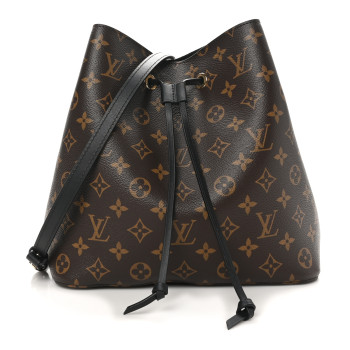 LOUIS VUITTON Monogram Neonoe MM Black