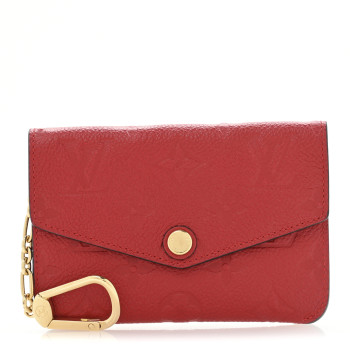 LOUIS VUITTON Empreinte Key Pouch Cherry