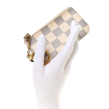 LOUIS VUITTON Damier Azur Key Pouch