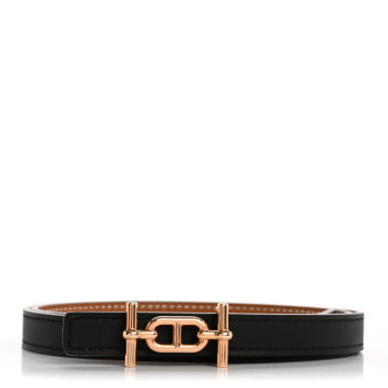 HERMES Swift Epsom 13mm Ancre Belt 70 28 Black Gold