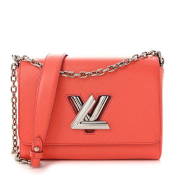 LOUIS VUITTON Epi Twist Shoulder Bag MM Coral