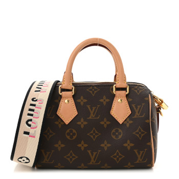 LOUIS VUITTON Monogram Speedy Bandouliere 20 Black