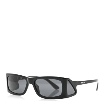PRADA Acetate Rectangular Sunglasses SPR B03 Black