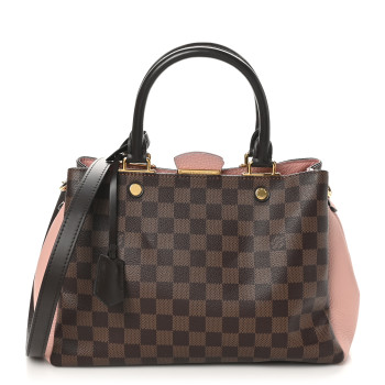 LOUIS VUITTON Damier Ebene Cuir Taurillon Brittany Magnolia